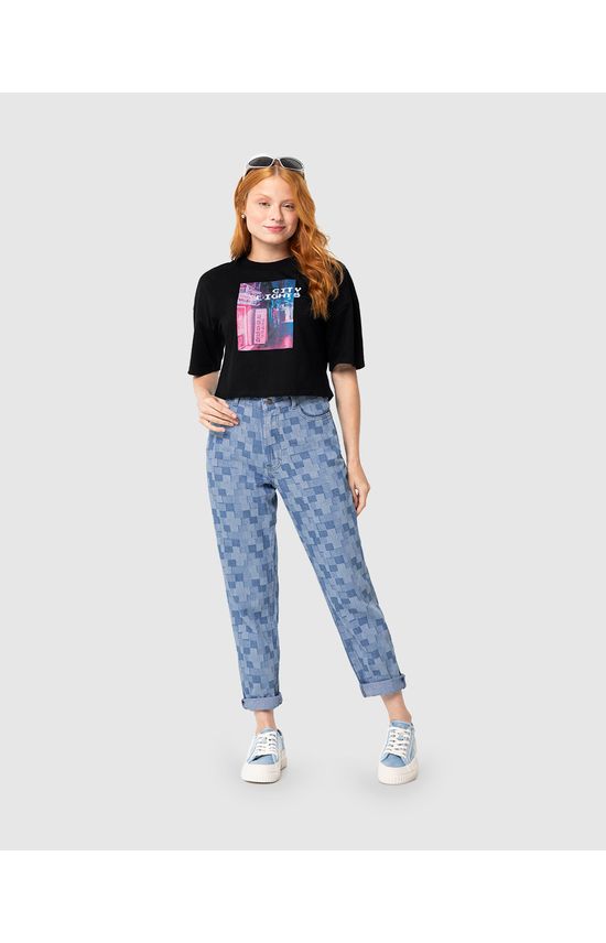 Blusa Box Menina City Lights Em Algodão Malwee Kids
