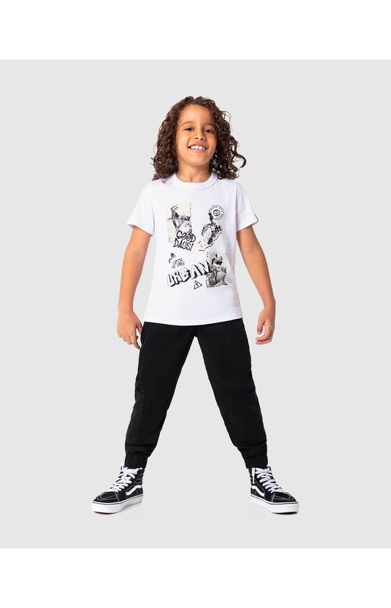 Camiseta Infantil Menino Good Days! Em Algodão Malwee Kids