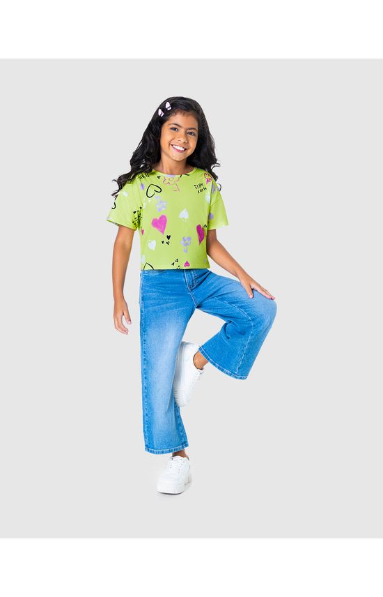 Blusa Infantil Menina Box Estampada Em Algodão Malwee Kids