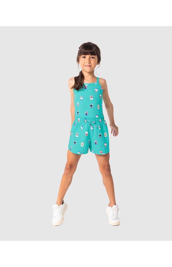 Shorts Infantil Menina Latinhas Em Algodão Malwee Kids