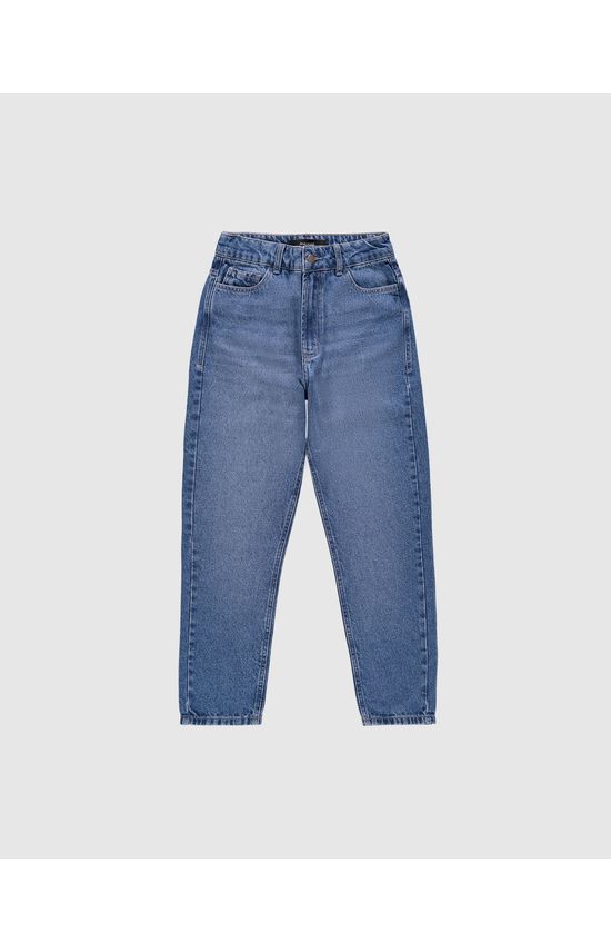 Calça Menina Mom Cintura Alta Em Jeans Malwee Kids