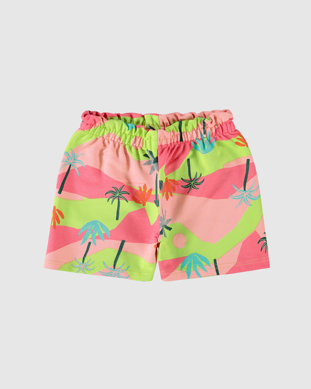 Shorts Infantil Menina Clochard Estampado Em Moletinho Malwee Kids - Imagem 4
