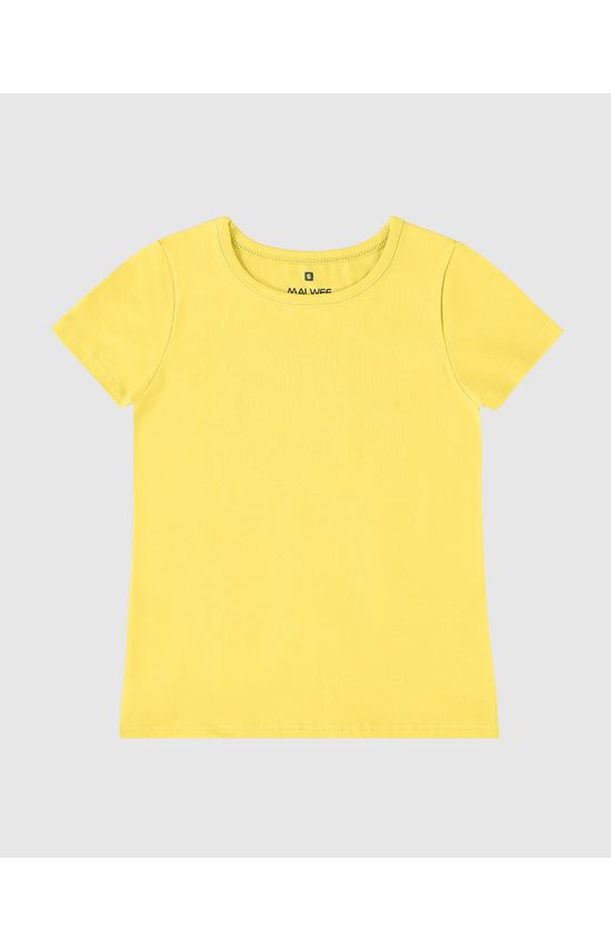 Blusa Infantil Menina Decote Redondo Em Algodão Malwee Kids