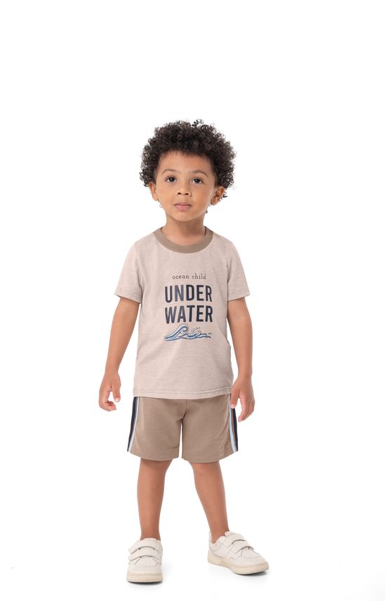 Conjunto Menino Under Water Em Malha Fio A Fio - Carinhoso