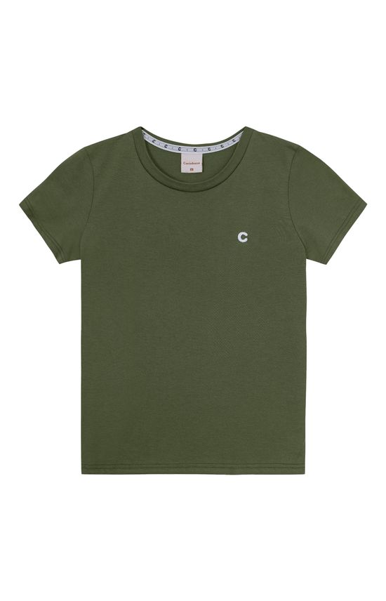 Camiseta Menino Manga Curta Em Algodão Pima - Carinhoso