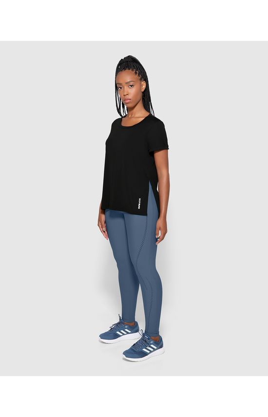Blusa Slim Feminina Abertura Lateral Em Malha Dry - ENFIM