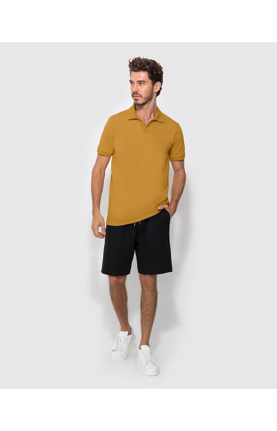 Camisa Polo Masculina Peitilho Retilínea Em Piquet Listrado - ENFIM