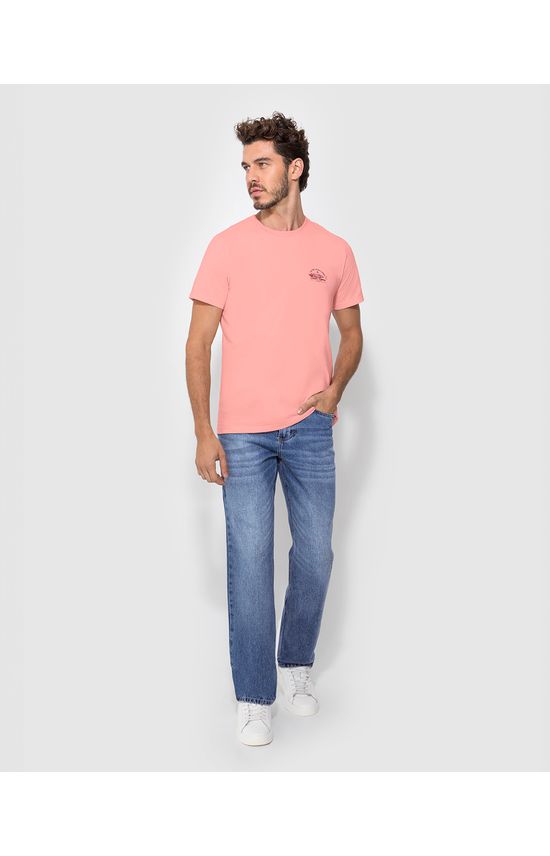 Camiseta Masculina Slim Estampa Peitoral Em Algodão - ENFIM