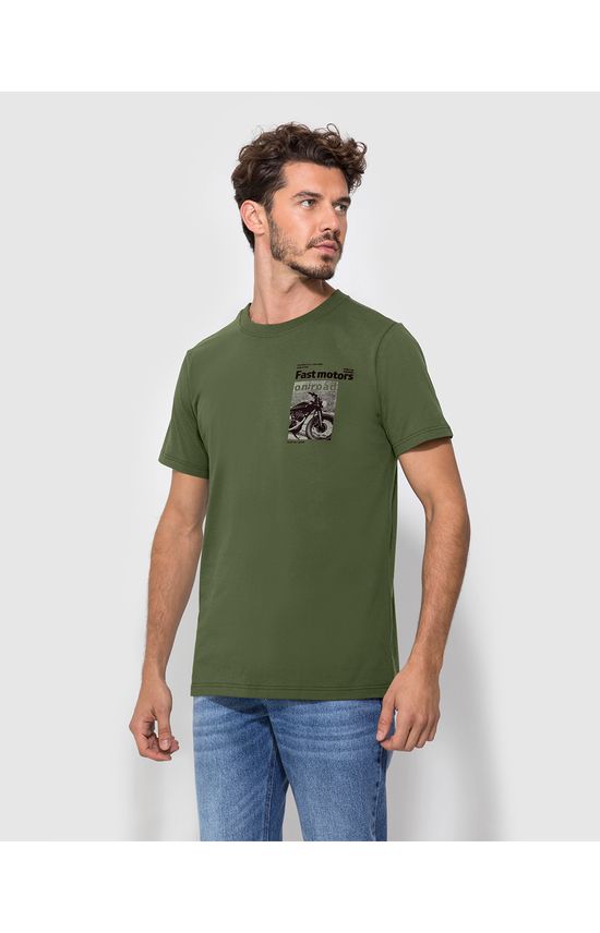 Camiseta Masculina Fast Motors Em Algodão - ENFIM