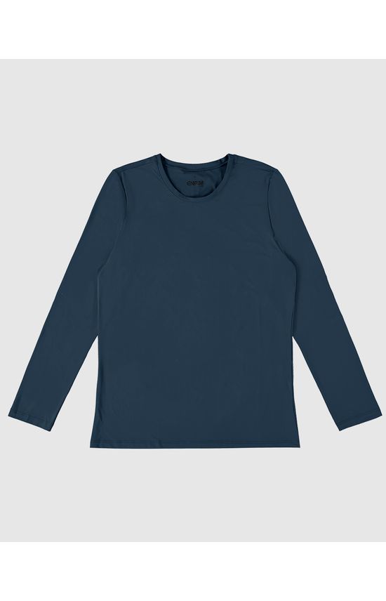 Camiseta Masculina Manga Longa Em Malha Com Proteção UV50+ - ENFIM