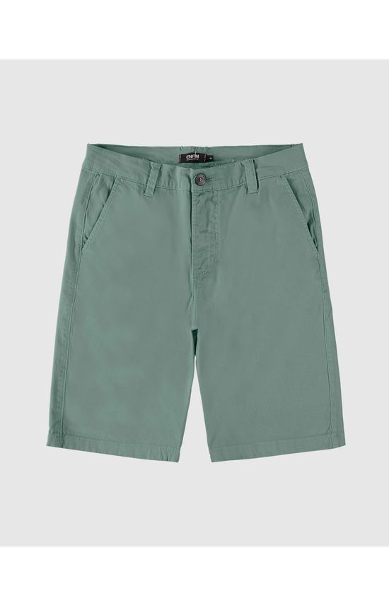 Bermuda Chino Masculina Cintura Média Em Sarja Com Elastano - ENFIM