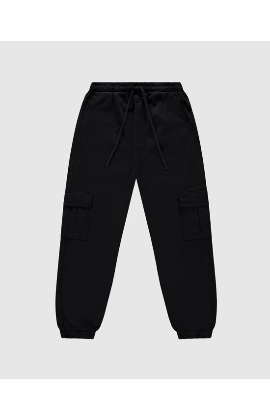 Calça Masculina Jogger Cargo Em Sarja Com Elastano - ENFIM
