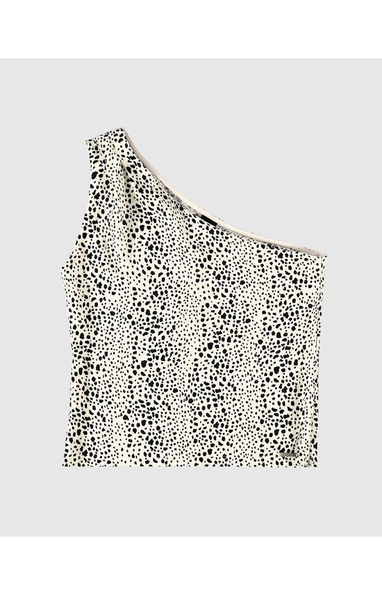 Blusa Feminina Animal Print Decote Ombro Só Em Viscose - ENFIM