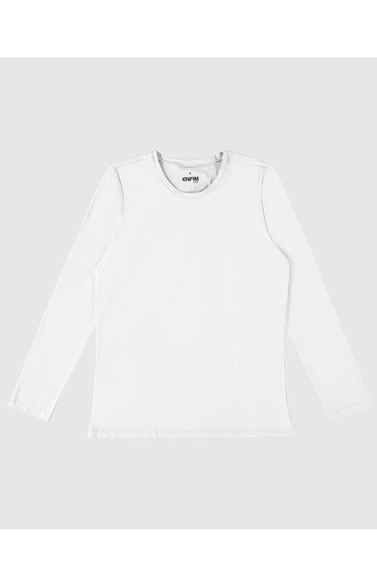 Camiseta Masculina Manga Longa Em Malha Com Proteção UV50+ - ENFIM