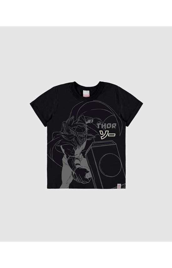 Camiseta Infantil Menino Estampa Especial Avengers Em Algodão Malwee Kids