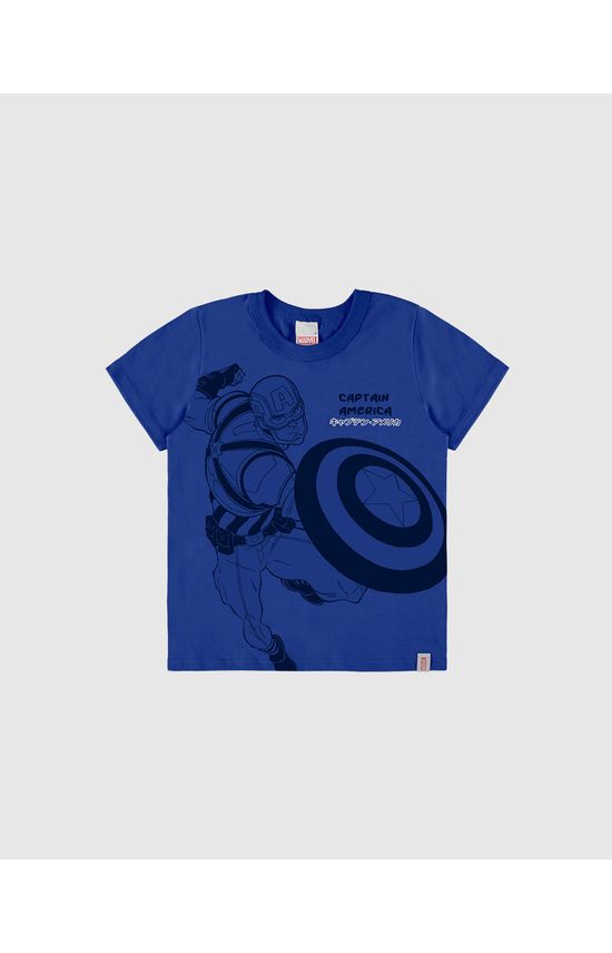 Camiseta Infantil Menino Estampa Especial Avengers Em Algodão Malwee Kids
