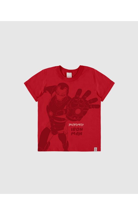 Camiseta Infantil Menino Estampa Especial Avengers Em Algodão Malwee Kids