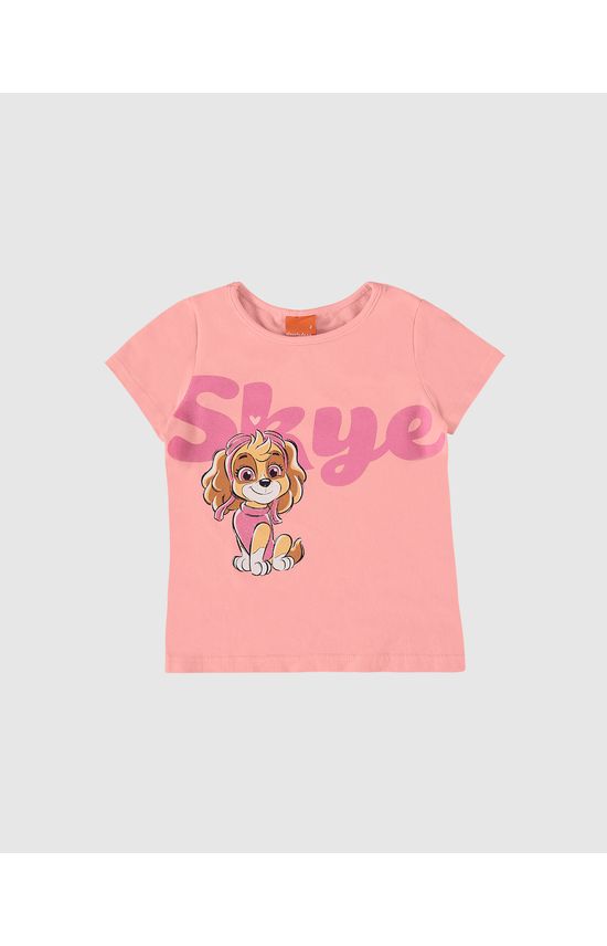 Blusa Infantil Menina Skye Patrulha Canina Em Algodão Malwee Kids