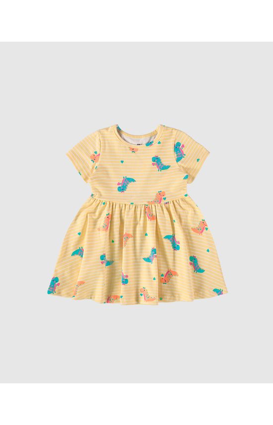 Vestido Infantil Rodado Em Algodão Malwee Kids