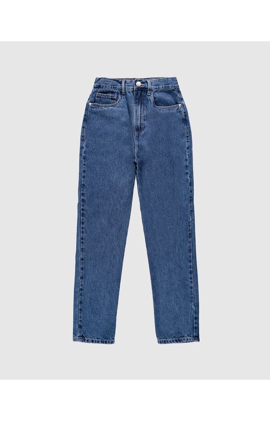 Calça Mom Feminina Cintura Alta Em Jeans 100% Algodão - ENFIM