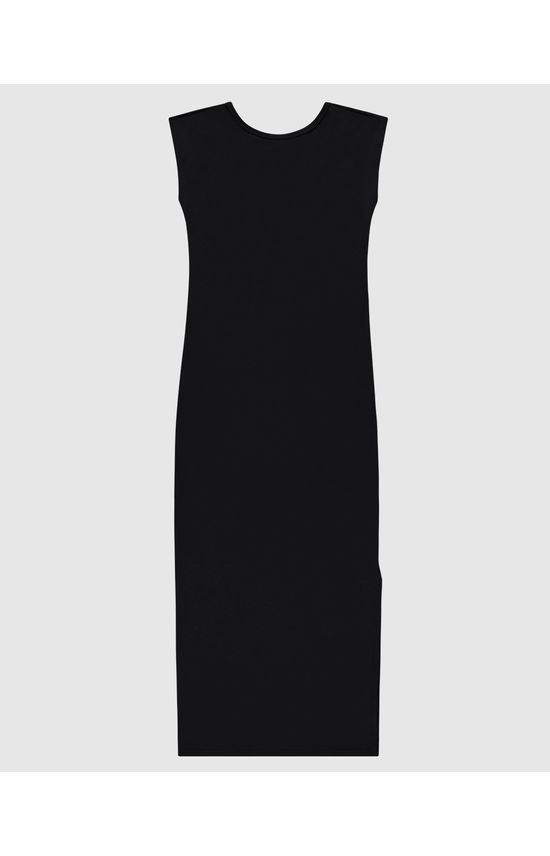 Vestido Midi Feminino Decote Costas Em Algodão - ENFIM