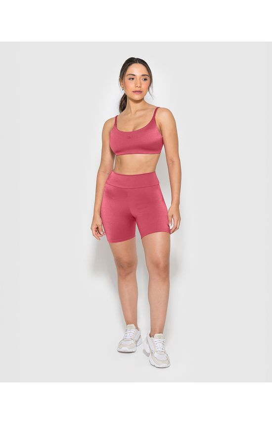 Shorts Feminino Bolso Costas Em Malha Brilho Com Proteção UV50+ - ENFIM