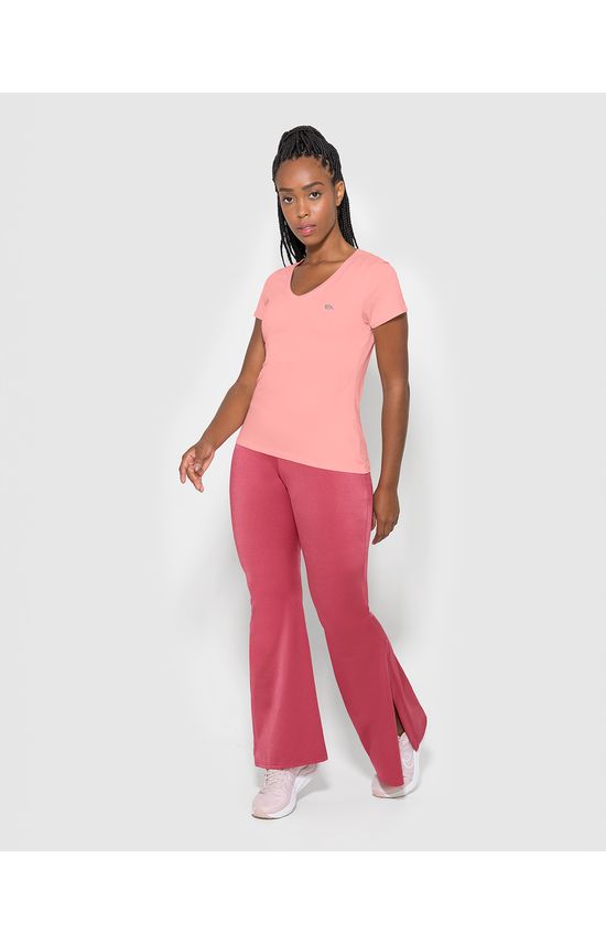 Blusa Slim Feminina Manga Curta Em Viscose Stretch - ENFIM