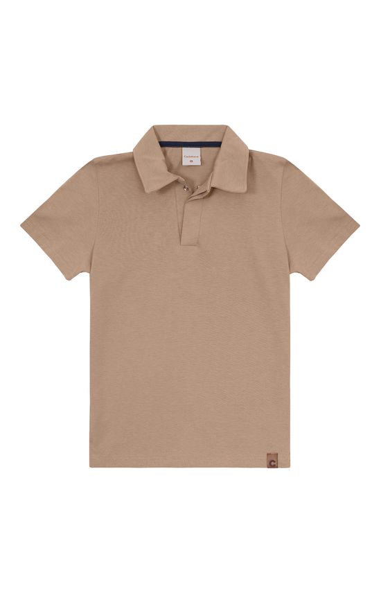 Camisa Polo Menino Manga Curta Em Algodão - Carinhoso