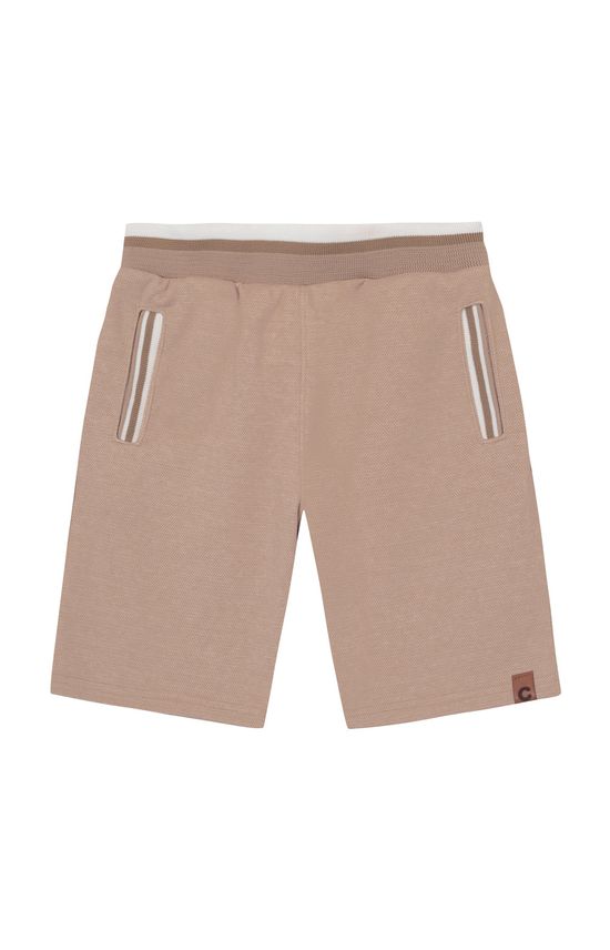 Bermuda Menina Detalhe Retilínea Em Moletom Piquet - Carinhoso