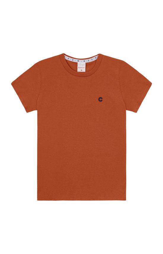 Camiseta Menino Manga Curta Em Algodão - Carinhoso