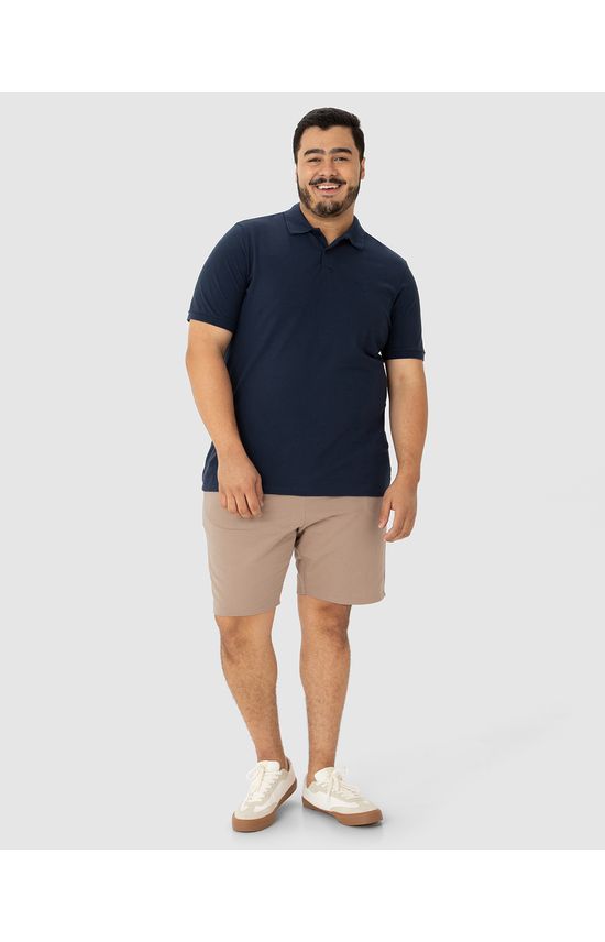 Bermuda Básica Masculina Plus Size Em Moletom Sem Flanela