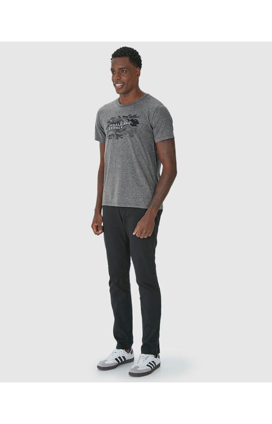 Camiseta Masculina Manga Curta Inhale And Exhale Em Algodão