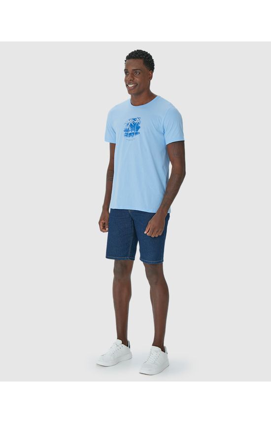 Camiseta Masculina Manga Curta Enjoy The Good Times Em Algodão