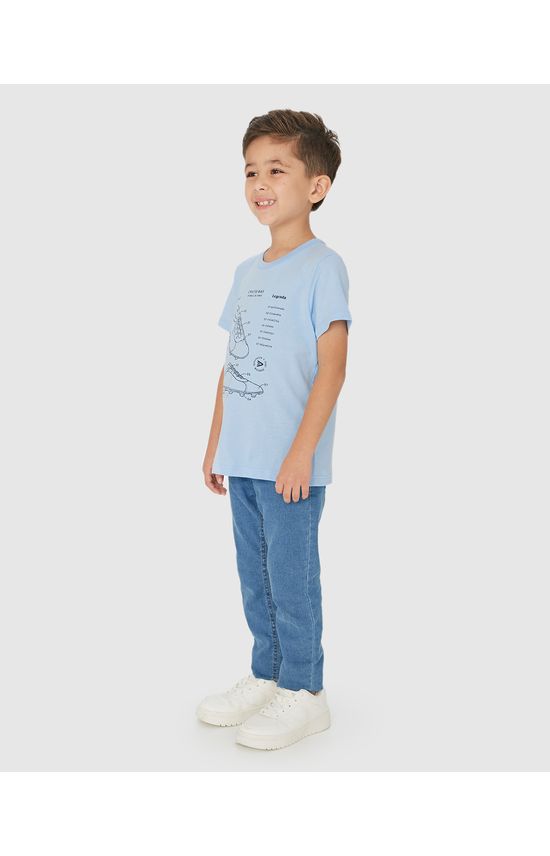 Camiseta Infantil Menino Futebol De Campo Em Algodão Malwee Kids
