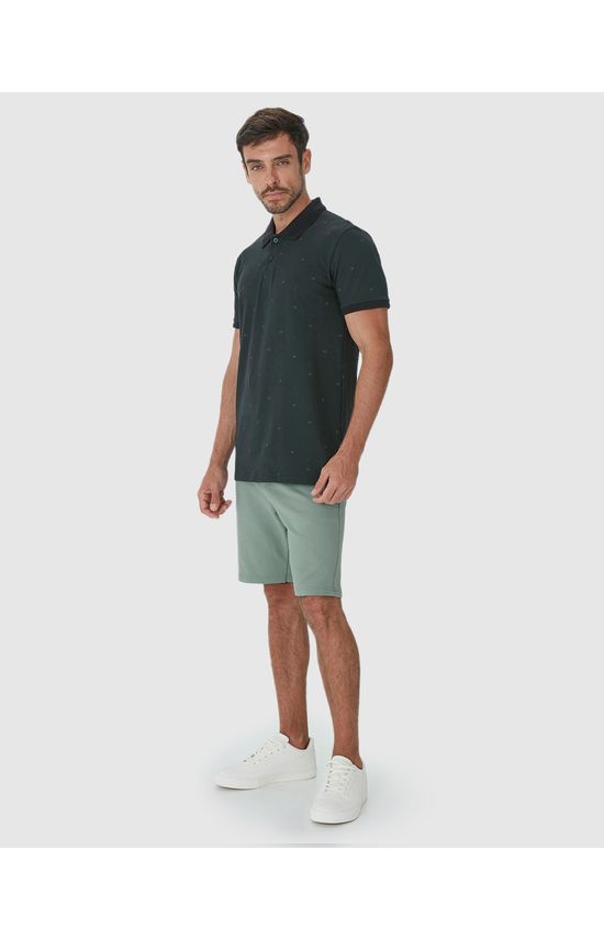 Bermuda Masculina Bolso Posterior Em Moletom Sarjado