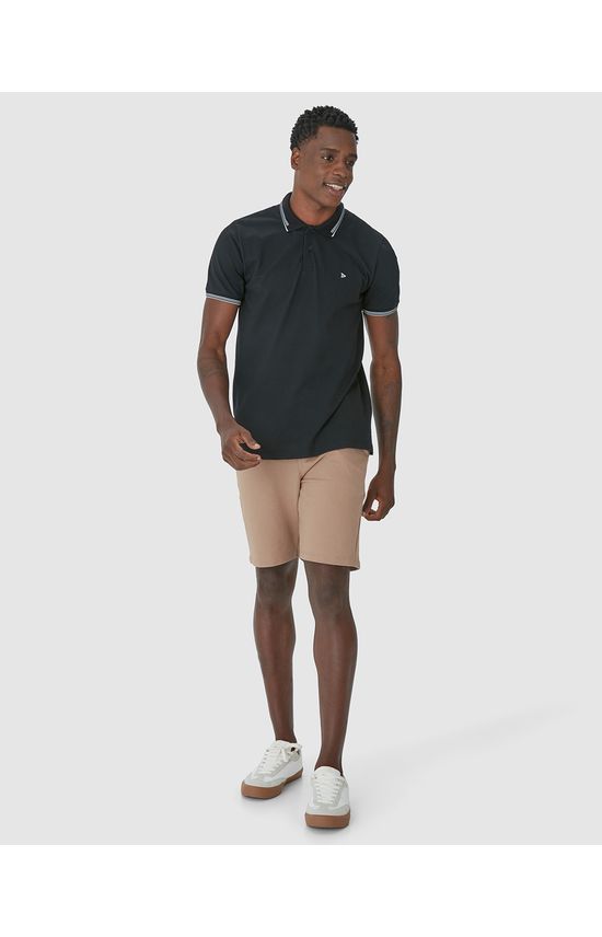 Bermuda Masculina Bolso Posterior Em Moletom Sarjado