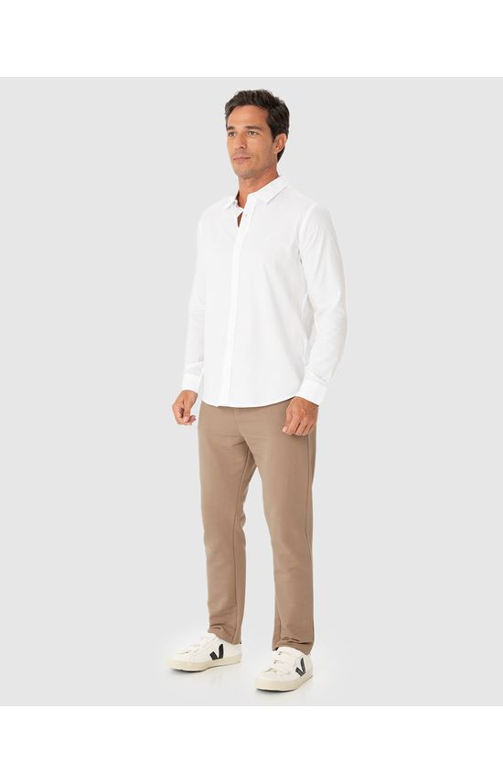 Calça Masculina Slim Bolsos Funcionais Em Moletom