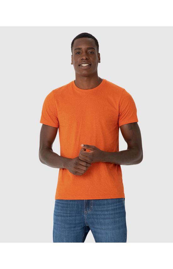 Camiseta Básica Masculina Slim Em Malha Botonê