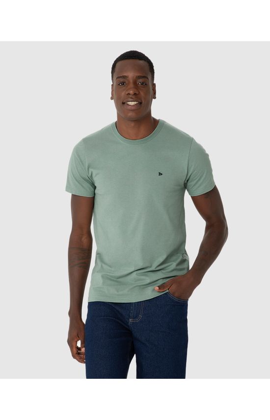 Camiseta Básica Masculina Slim Em Algodão