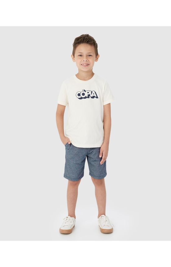 Bermuda Infantil Menino Em Moletom Piquet Malwee Kids