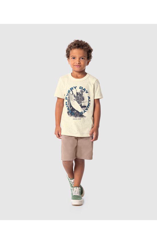 Camiseta Infantil Menino Train Every Day Always Em Malha Botonê Malwee Kids