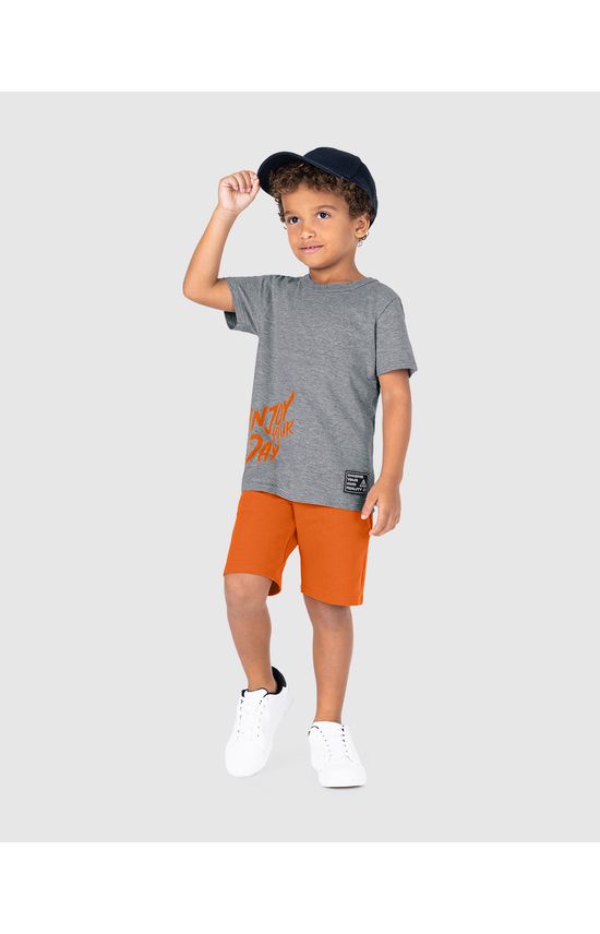Conjunto Infantil Menino Enjoy Your Day Em Algodão Malwee Kids