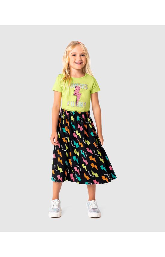 Conjunto Infantil Menina Always Funny Em Algodão Malwee Kids