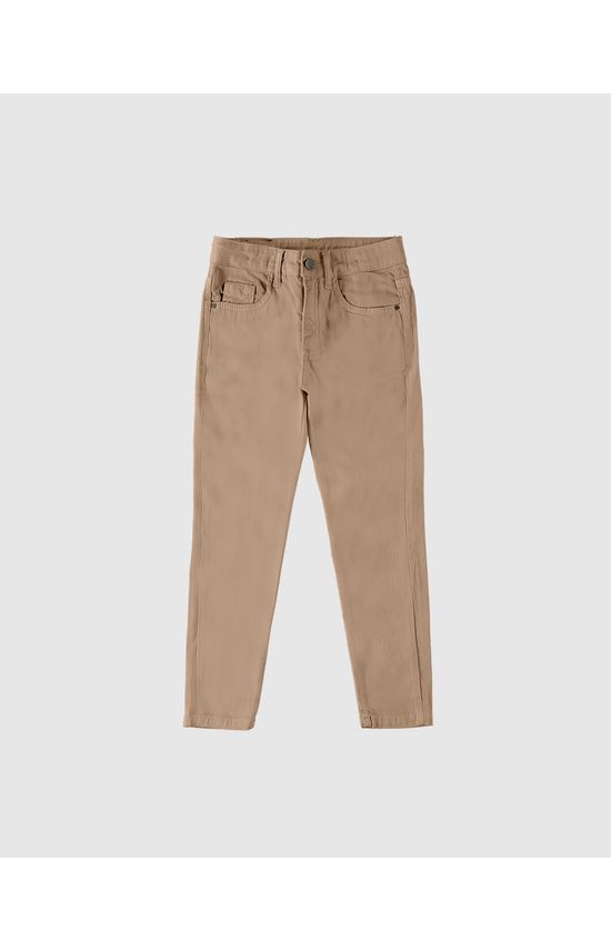 Calça Infantil Menino Skinny Cós Ajustável Sarja Com Elastano Malwee Kids