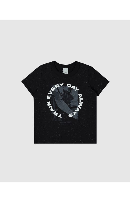 Camiseta Infantil Menino Train Every Day Always Em Malha Botonê Malwee Kids