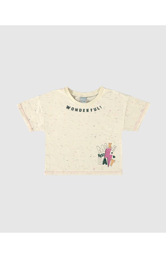 Blusa Infantil Menina Wonderful! Em Malha Botonê Malwee Kids