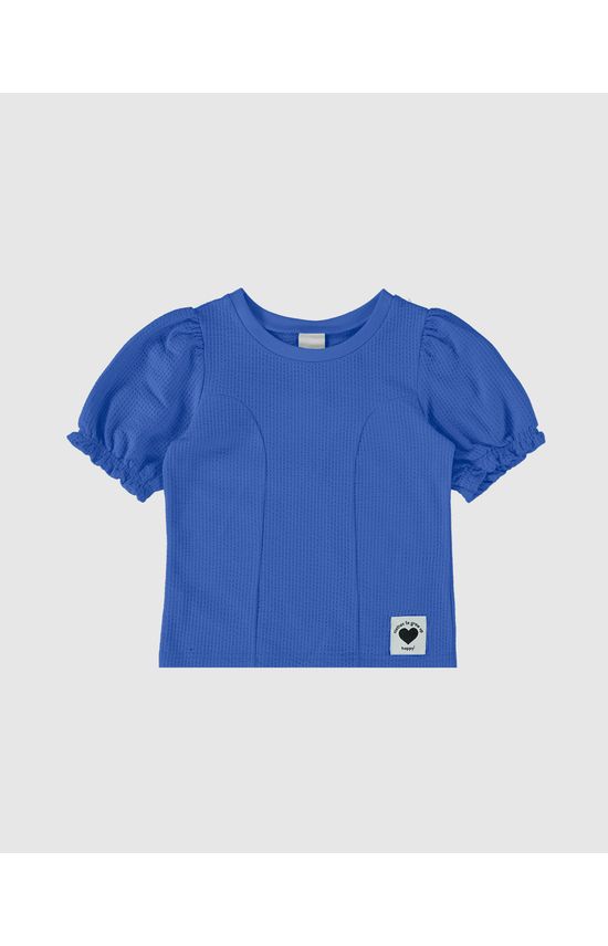 Blusa Infantil Menina Box Em Malha Texturizada Malwee Kids