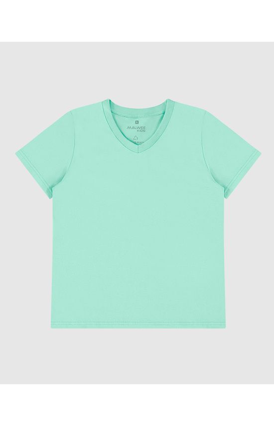 Camiseta Infantil Menino Decote V Em Algodão Malwee Kids