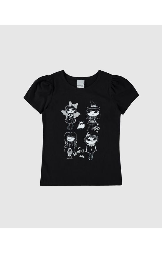 Blusa Infantil Menina Magic Halloween Em Algodão Malwee Kids