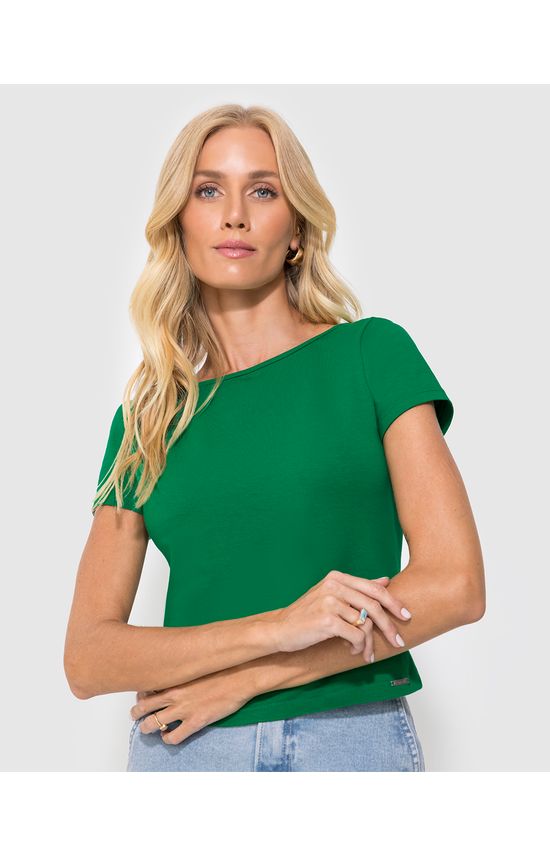 Blusa Justa Feminina Decote 2 Formas De Uso Em Algodão - ENFIM